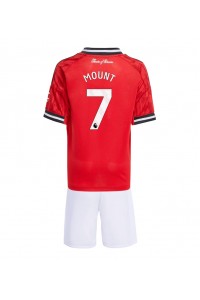 Fotbalové Dres Manchester United Mason Mount #7 Dětské Domácí Oblečení 2025-26 Krátký Rukáv (+ trenýrky)